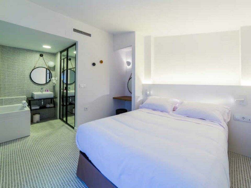 Hospedium Hotel Canitas Maite Gastronomico Casas Ibanez Bagian luar foto